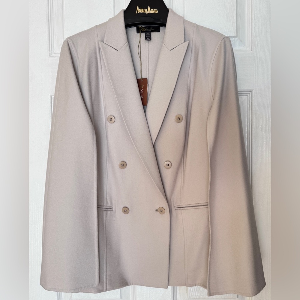 LORO PIANA New W/ Tag Luxurious Pure Cashmere Double-breasted Cape Coat/Jacket L